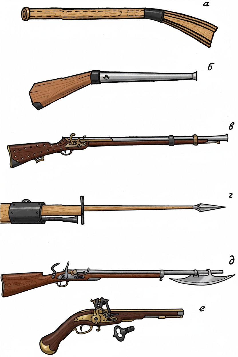 Элементы вооружения донских казаков XV - XVII вв. (огнестрельное)